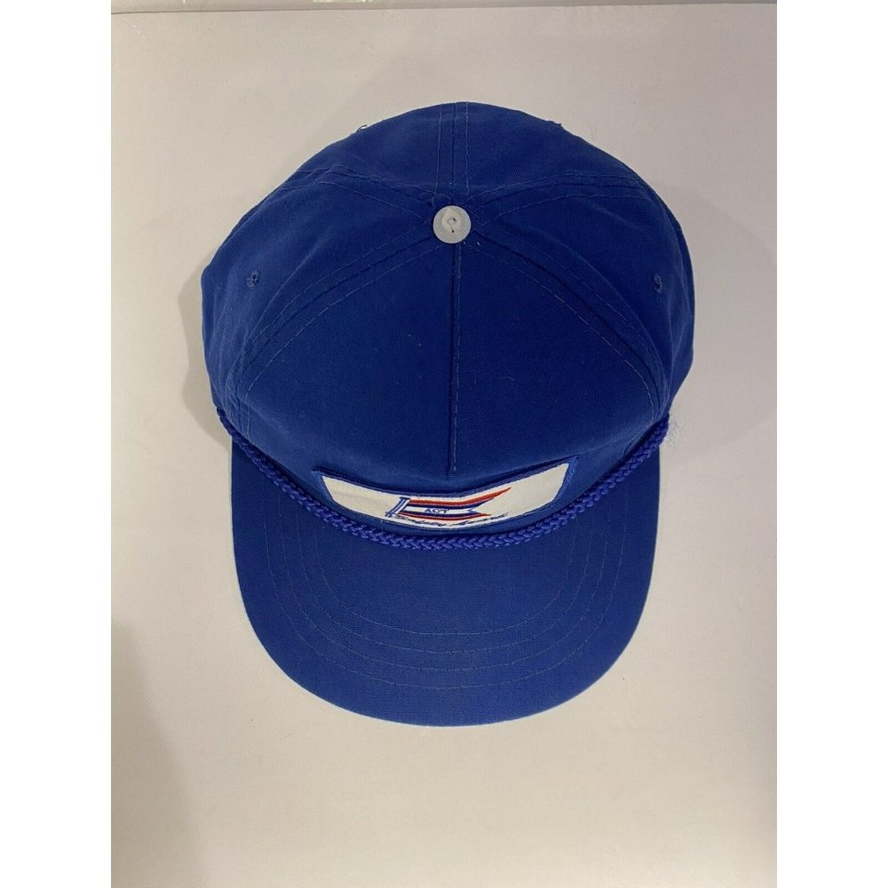 Vintage Yupoong ACT Safety Award Blue Snapback Hat - Picture 4 of 6